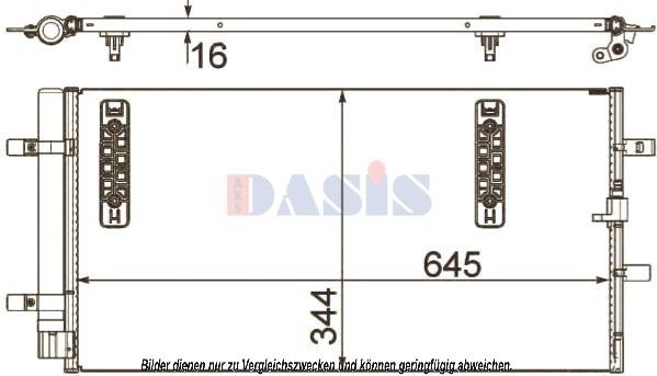 AKS DASIS Lauhdutin, ilmastointilaite 482018N